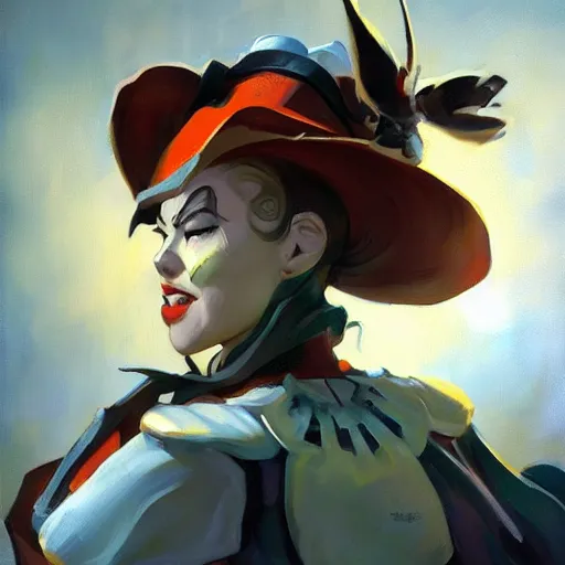 Prompt: greg manchess portrait painting of partially armored alice from alice in wonderland as overwatch character, medium shot, asymmetrical, profile picture, organic painting, sunny day, matte painting, bold shapes, hard edges, street art, trending on artstation, by huang guangjian, gil elvgren, ruan jia, randy vargas, greg rutkowski