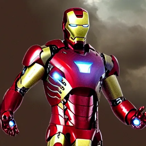 Image similar to iron man Jesus, UHD, hyperrealistic render, 4k, highly detailed