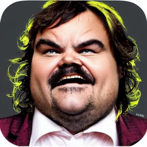 Prompt: jack black made of sushi