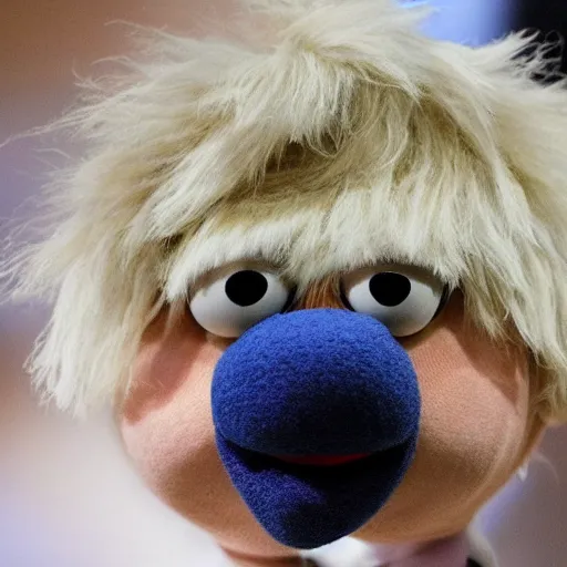 Image similar to a Muppet that looks like Boris Johnson