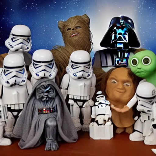 Image similar to star wars claymation