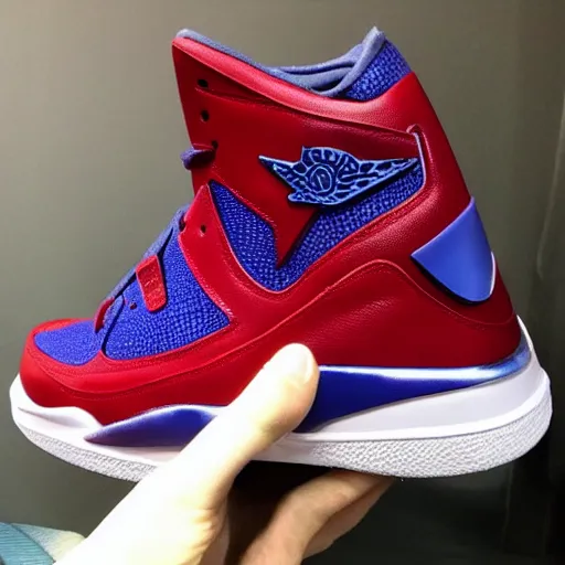 Prompt: jordan sneakers based off sonic