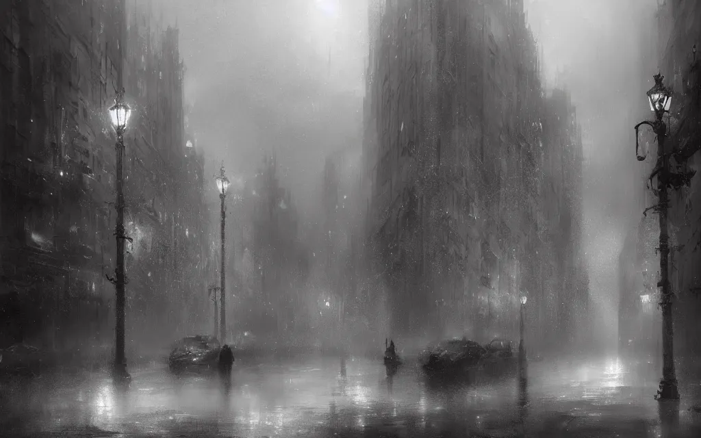Image similar to city of sad shadows, digital art by chris cold, highly detailed, hd wallpaper