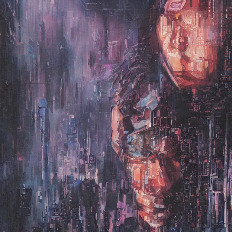 Prompt: A painting of Neuromancer