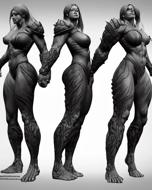 Image similar to female athletic body type and male warrior strong body type holding each other close by Boris Vallejo, moody, character design concept art, diablo, warcraft, hard surface, Character design, concept art, fantasycore, Hyperdetailed, Artstation