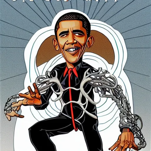 Prompt: Obama as doc ock