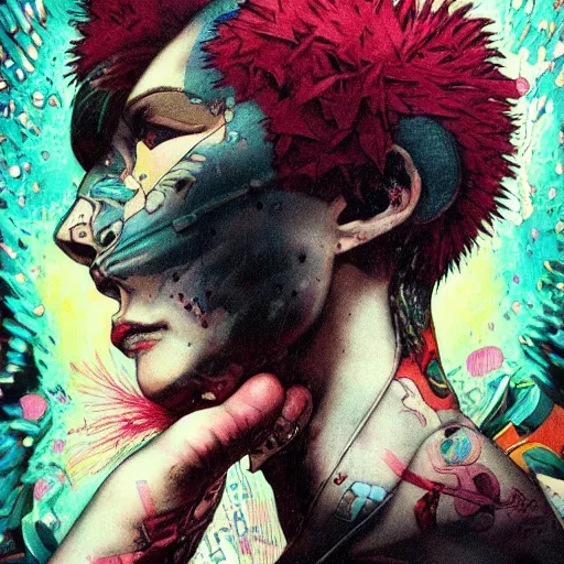 Prompt: prompt : punk portrait soft light painted by james jean and katsuhiro otomo and erik jones, inspired by akira anime, smooth face feature, intricate oil painting, high detail illustration, sharp high detail, manga and anime 1 9 9 9