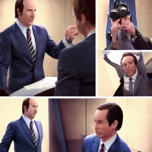 Image similar to bob odenkirk as phoenix wright