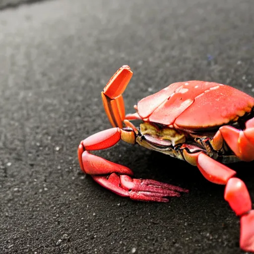 Image similar to Mark Zuckerberg crab walking to the dollar store