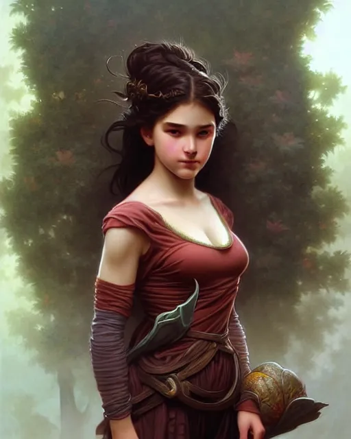 Prompt: a very very beautiful wonderful teen, fantasy character portrait, ultra realistic, concept art, intricate details, highly detailed by james bamaruan jia and mandy jurgens and artgerm and william adolphe bouguereau and frank frazetta