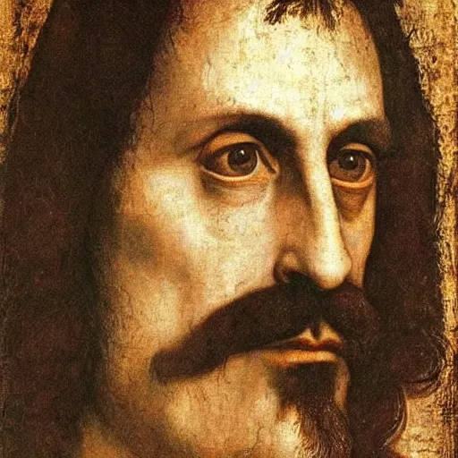 Prompt: renaissance portrait of Frank Zappa, by Michaelangelo, by Leonardo da Vinci, masterpiece