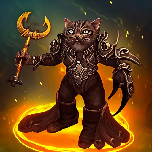 Image similar to Master of Ruin, world boss kitten