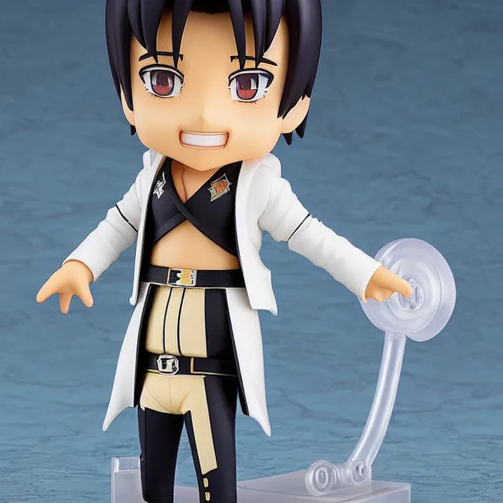 Prompt: Elvis Presley, An anime Nendoroid of Elvis Presley, Aquarel