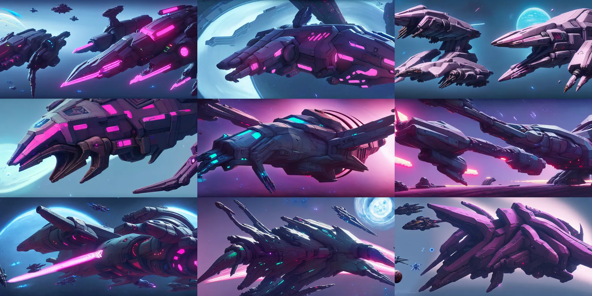 Prompt: game asset of star citizen starship and vehicles infused with zerg hydralisk, cockpit, shapes and forms, in gouache detailed paintings, props, stylized, 2 d sprites, kitbash, arcane, overwatch, blue and pink color scheme, 8 k, close up