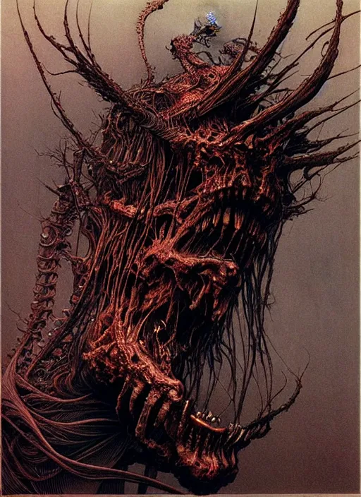 Image similar to a side view of spirit of Saint Capibara, highly detailed, art by Ayami Kojima, Beksinski, Giger