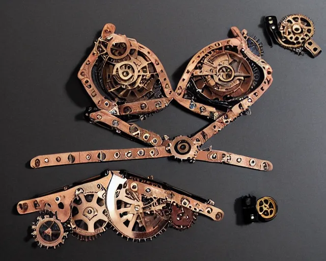 Prompt: modular steampunk bikini mechanism