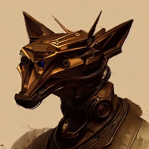 Prompt: a mechanical robotic fox by viktor antonov, dishonored, concept art, intricate, detailed, dramatic, artstation, colorful