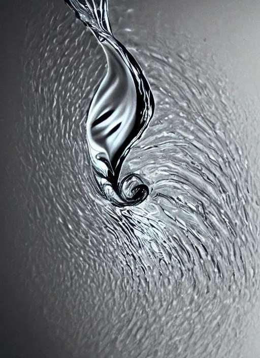 Prompt: portrait of a stunningly beautiful water drop, infinite art styles combined