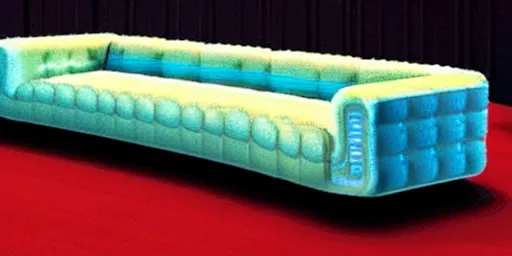 Image similar to Super Mario-shaped couch