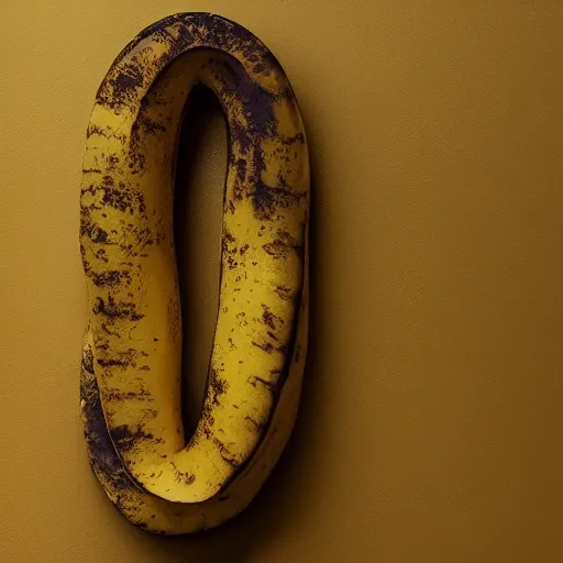 Prompt: A museum piece banana sculpted out of solid gold.