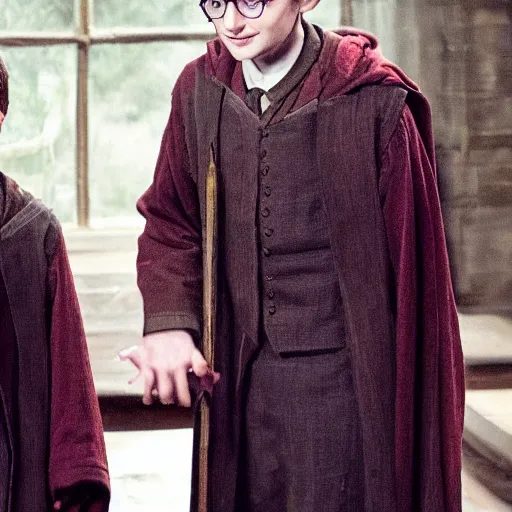 Prompt: Elijah wood as Harry potter