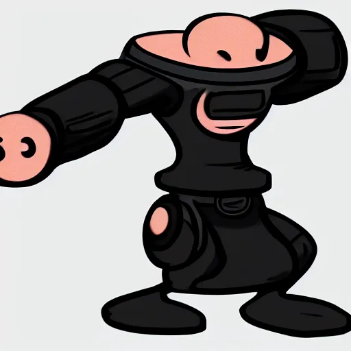 Prompt: magnet man character design