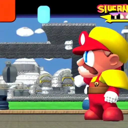 Image similar to walter white fighting kirby in super smash bros gamecube graphics