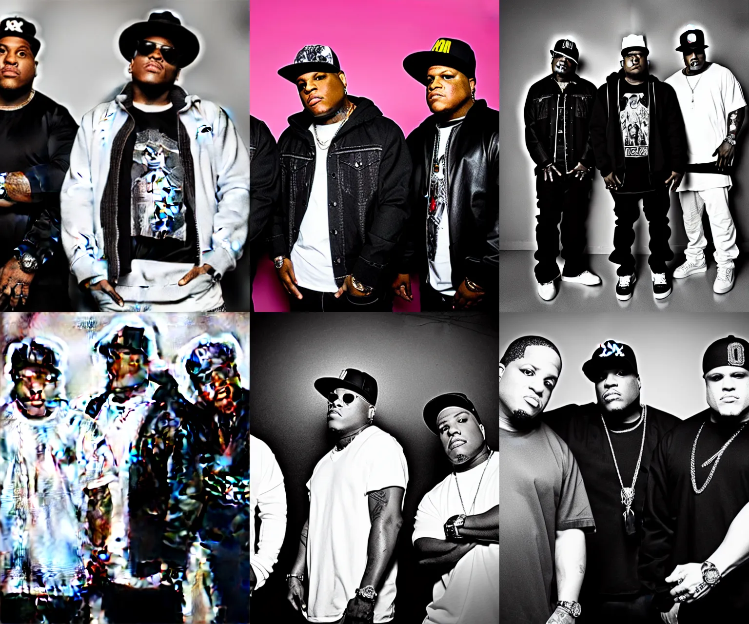 Image similar to portrait hip hop group The Lox