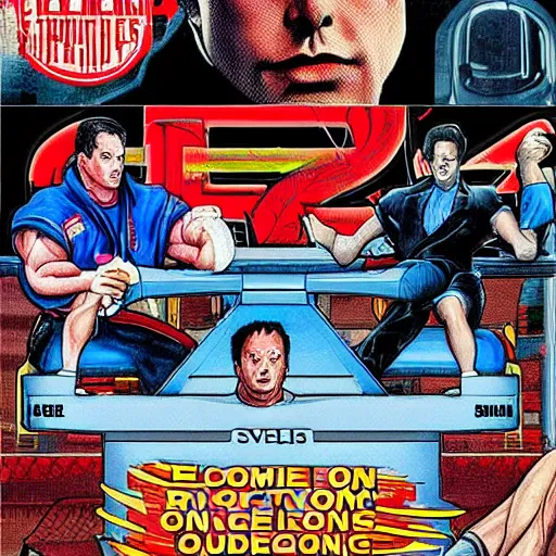 Prompt: elon musk fight 9 7 vs street fighter ii