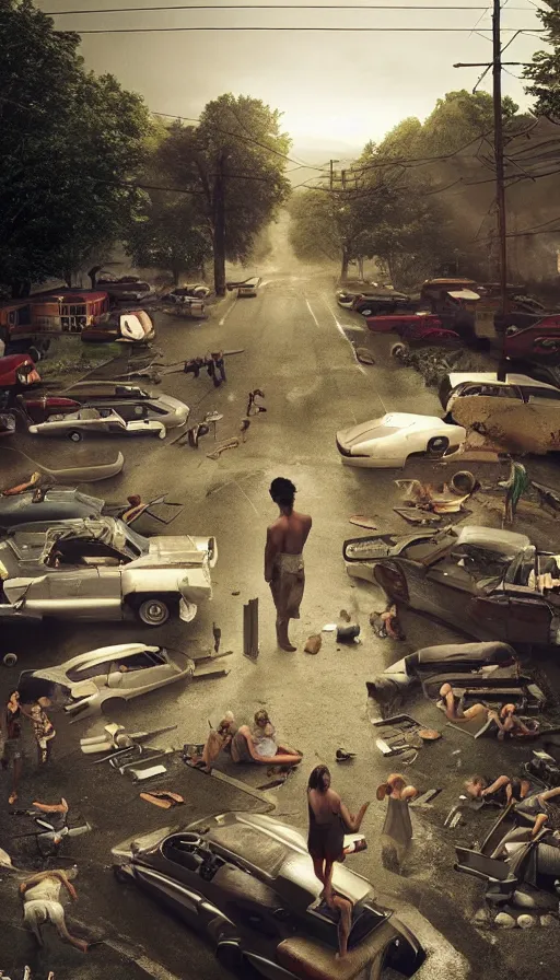 Prompt: rage, by gregory crewdson