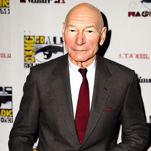 Prompt: Patrick Stewart dumped his cranberries