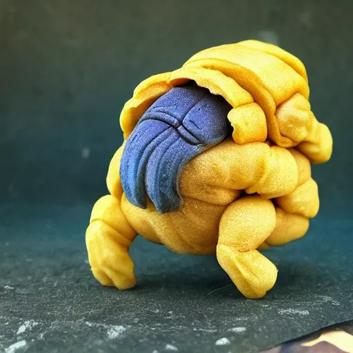Prompt: tardigrade made of banana