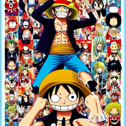 Prompt: One Piece Movie Poster クリック推奨