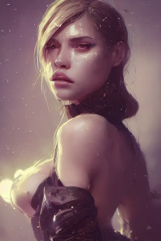 Prompt: A fancy portrait of an attractive women furry by Greg Rutkowski, beeple, Sung Choi, Mitchell Mohrhauser, Maciej Kuciara, Johnson Ting, Maxim Verehin, Peter Konig, final fantasy, macro lens , 8k photorealistic, cinematic lighting, HD, high details, dramatic, dark atmosphere, trending on artstation