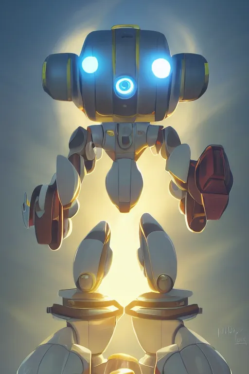 Image similar to metabots medabots medarotto medarot robot minimalist comics, behance hd by jesper ejsing, by rhads, makoto shinkai and lois van baarle, ilya kuvshinov, rossdraws global illumination ray tracing hdr radiating a glowing aura