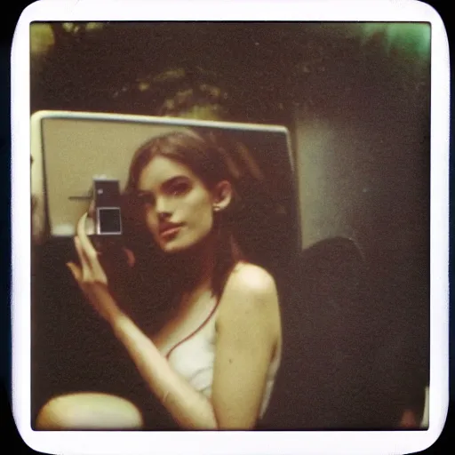 Prompt: polaroid instagram picture, photo by mucha