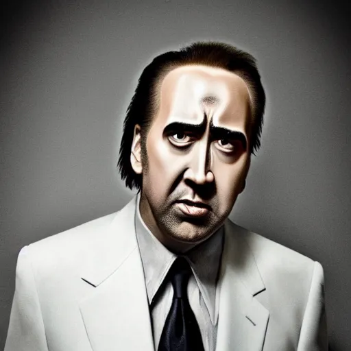 Image similar to the most terrifying picture of nic cage