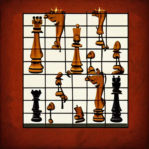 Prompt: surreal chess