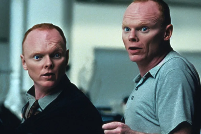 Prompt: a film still of Bill burr in patriot games, high quality