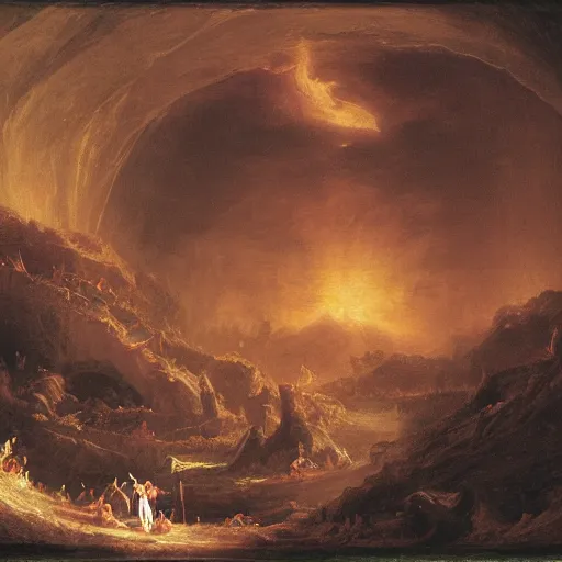 The First Circle Of Hell Limbo With Souls Wandering Stable Diffusion 