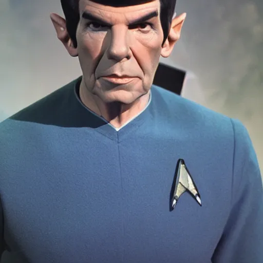 Prompt: spock, very vulcan, unmistakably vulcan