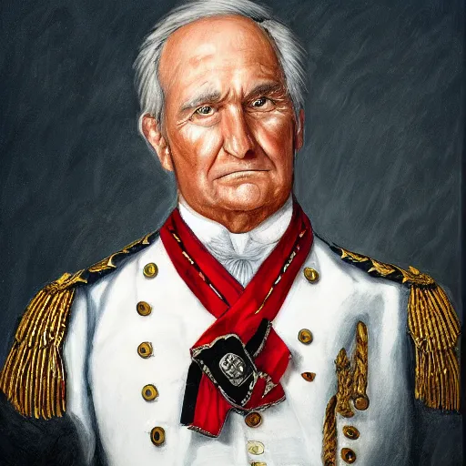 Prompt: trump as a decorated civil war general, portrait