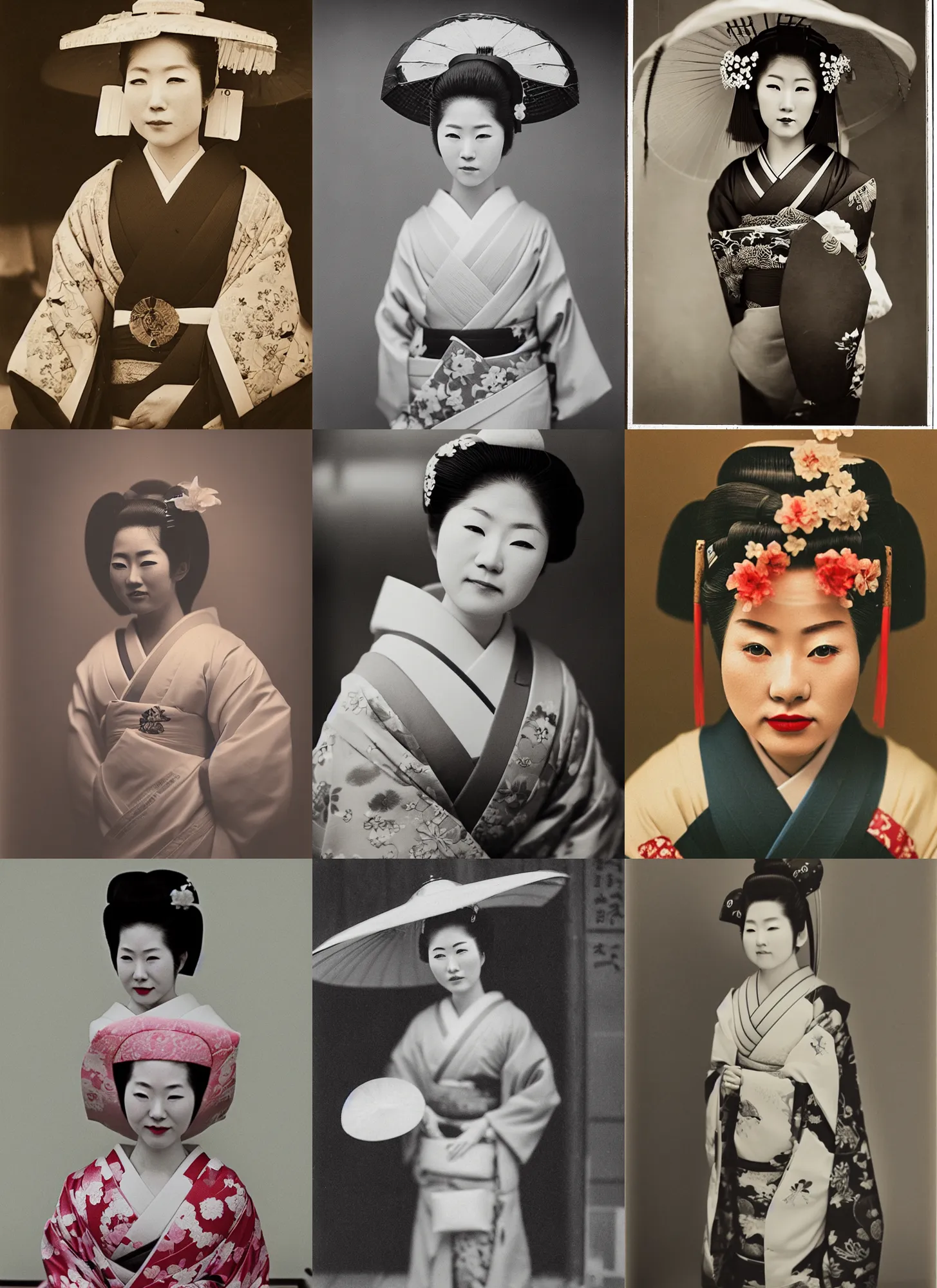 Prompt: Portrait Photograph of a Japanese Geisha Lucky Super 100