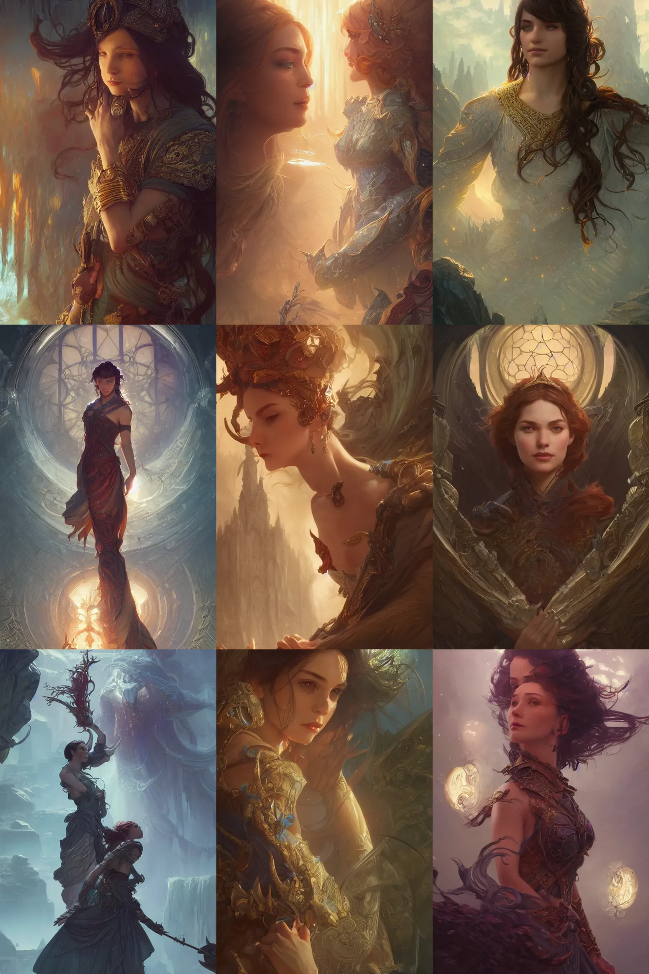 Prompt: cinematic stills from what dreams may come, deep focus, d & d, fantasy, intricate, elegant, highly detailed, digital painting, artstation, concept art, matte, sharp focus, illustration, hearthstone, art by artgerm and greg rutkowski and alphonse mucha