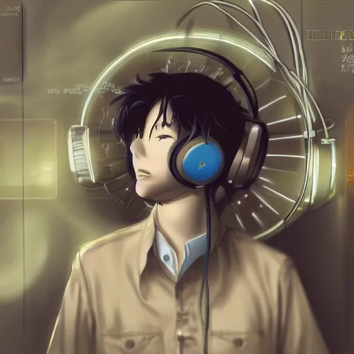 Image similar to portrait of the audio technician, anime fantasy illustration by tomoyuki yamasaki, kyoto studio, madhouse, ufotable, comixwave films, trending on artstation