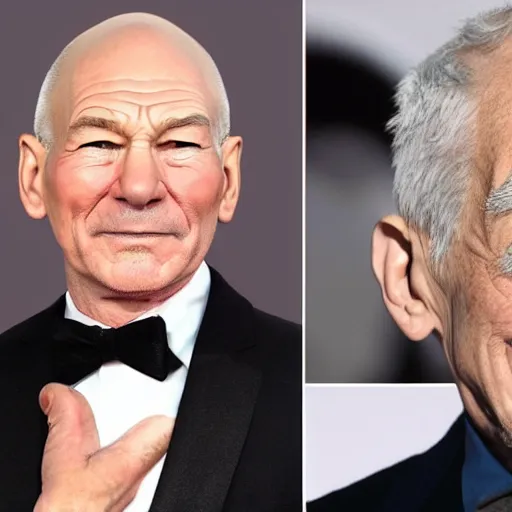 Image similar to patrick stewart mixed with ian mckellen