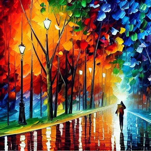 Image similar to “death, style of Leonid afremov”