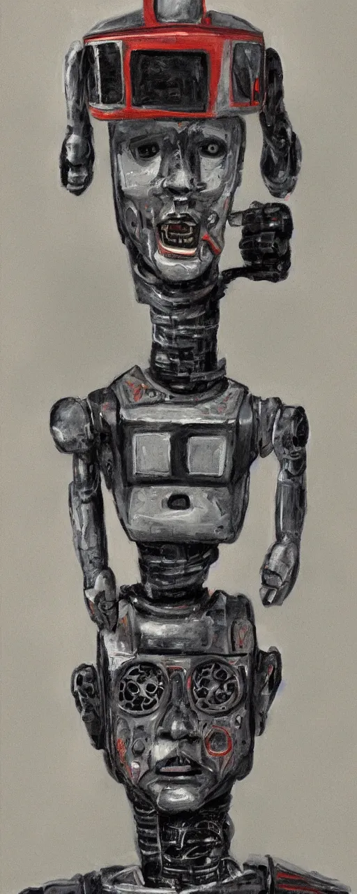 Prompt: a robot portrait