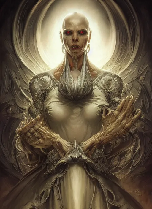 Image similar to evil incarnate, elegant, highly detailed, centered, digital painting, artstation, concept art, smooth, sharp focus, illustration, artgerm, tomasz alen kopera, peter mohrbacher, donato giancola, joseph christian leyendecker, wlop, frank frazetta