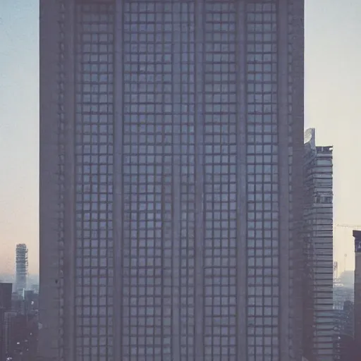 Prompt: “establishing shot of an isolated arasaka tower in Neo-Tokyo. Taller than any other building nearby. 2077 Akira. Photo taken in the style of Wes Anderson 8k”